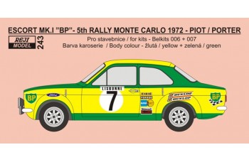 Decal+P/E parts – Ford Escort Mk.I - Rallye Monte Carlo 1972 - BP # 26 Piot / Porter